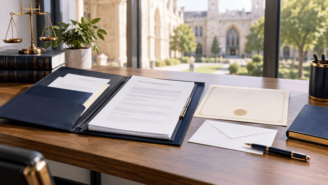 Legal assistance with submitting documents for admission to an educational institution