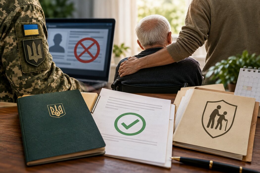Снятие с розыска ТЦК и оформление отсрочки в связи с постоянным уходом за отцом